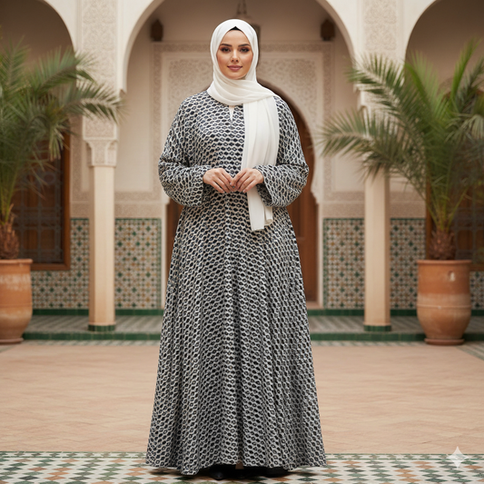 Printed Abaya