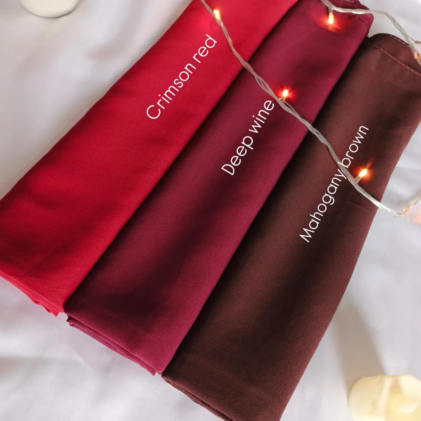 Bundle of 3 Georgette hijabs
