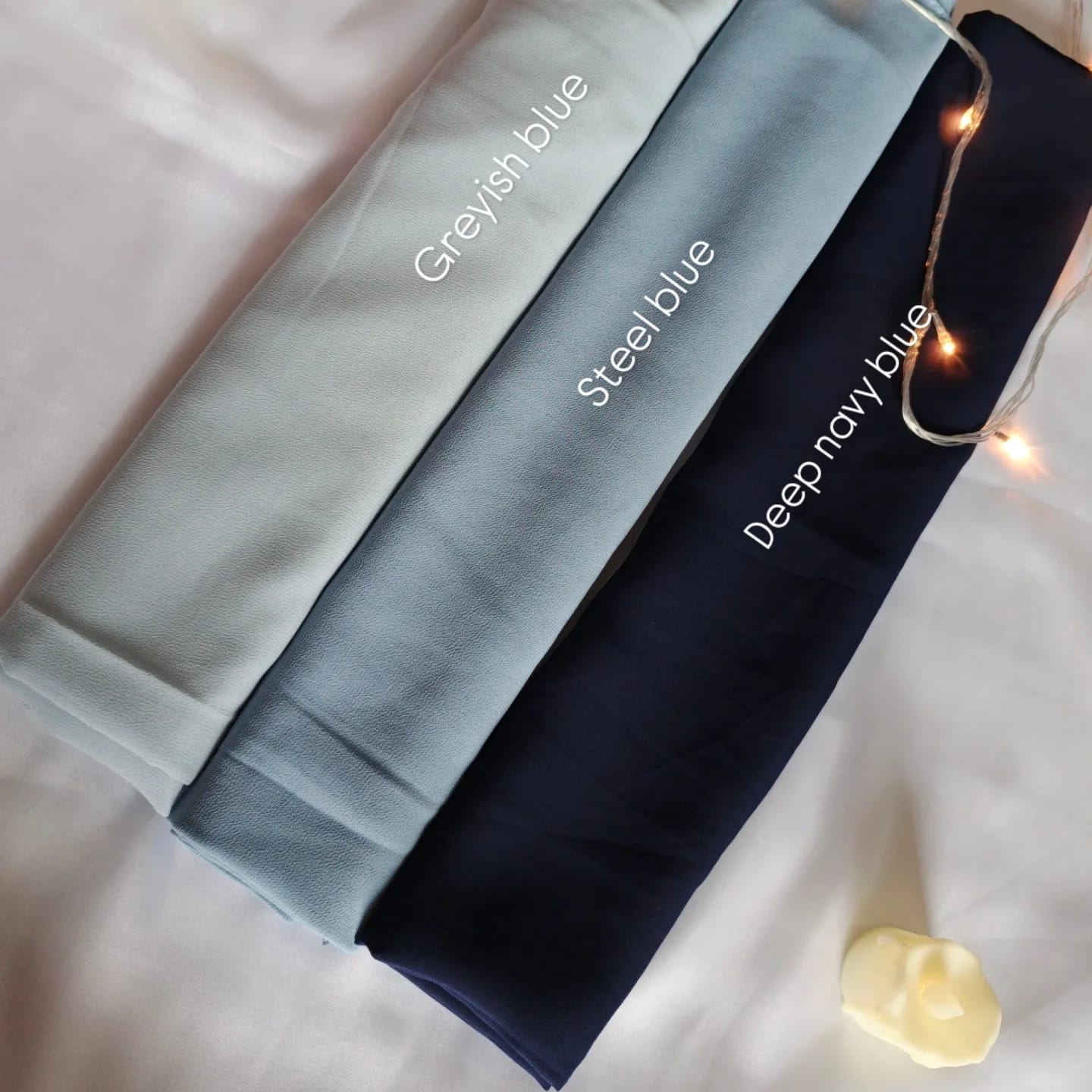 Bundle of 3 Georgette hijabs