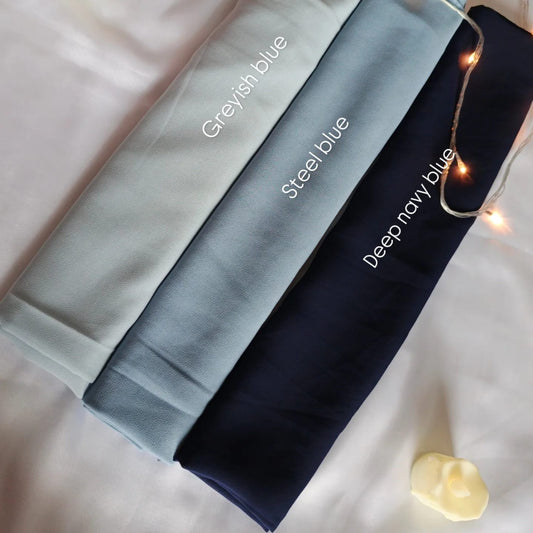 Bundle of 3 Georgette hijabs